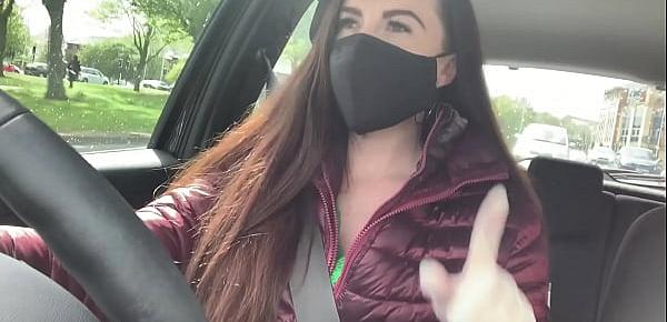 Brunette Medical Driving Girl